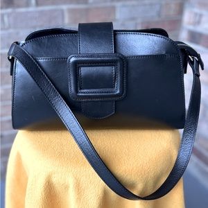 *Like New* Divina Firenze handmade Italian leather handbag. In black.